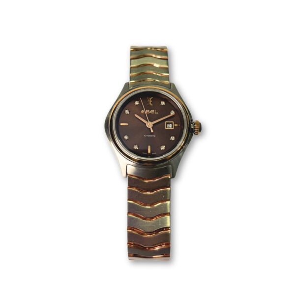 orologio ebel wave con quadrante marrone