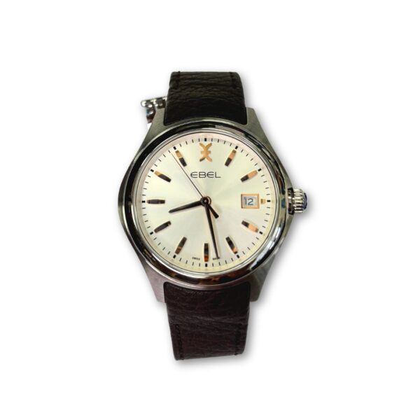 orologio ebel wave uomo 40 mm cinturino pelle marrone