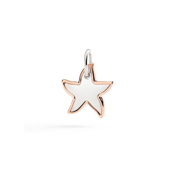 Ciondolo Dodo Stellina XL in Argento e Oro Rosa