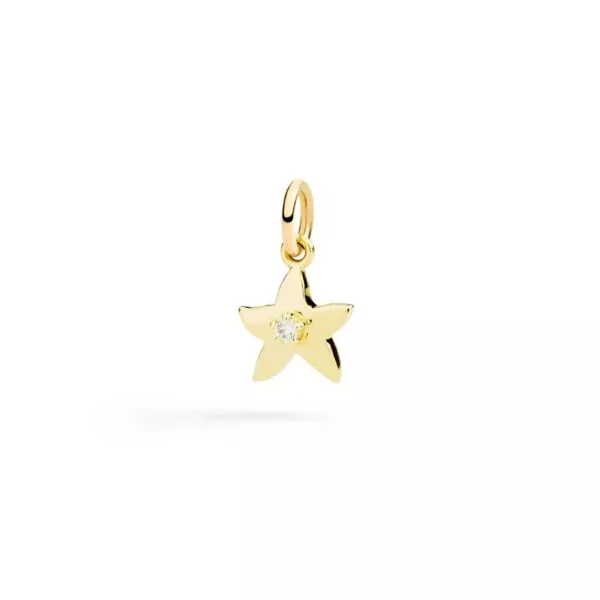 Ciondolo Dodo Stella in Oro Giallo con Diamante