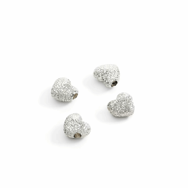 Componenti DoDo Cuore in Argento Diamantato