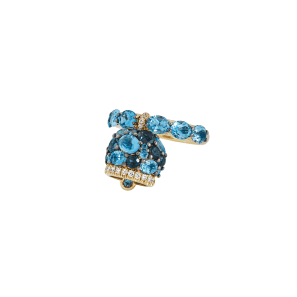 Anello Chantecler Campanella con Topazi e Diamanti