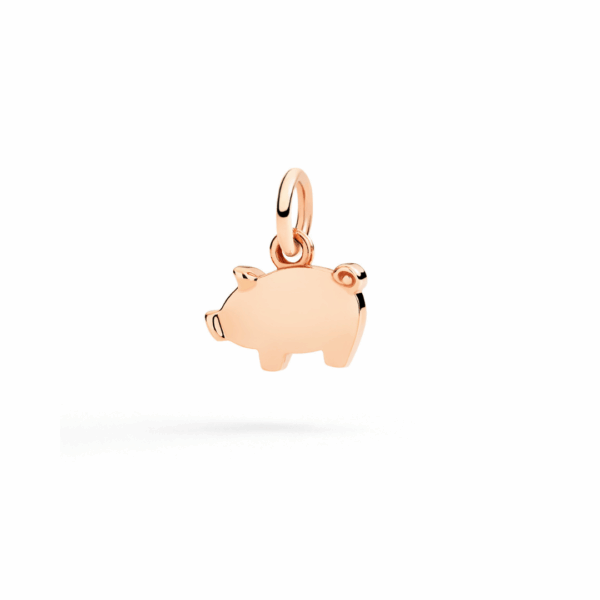 Ciondolo Dodo Maialino in Oro Rosa