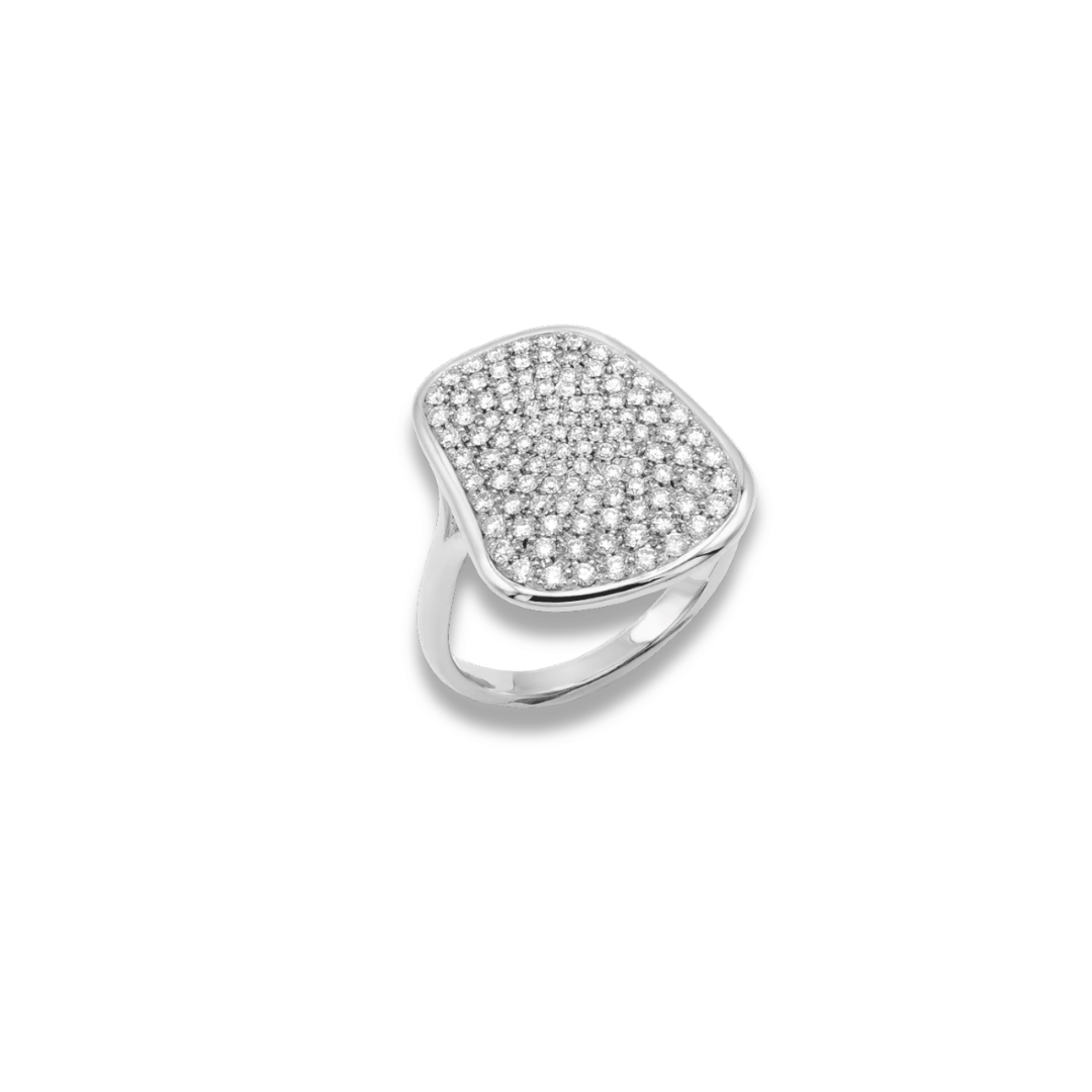 anello mattioli oro bianco con diamanti