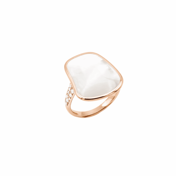 anello mattioli oror rosa e madreperla