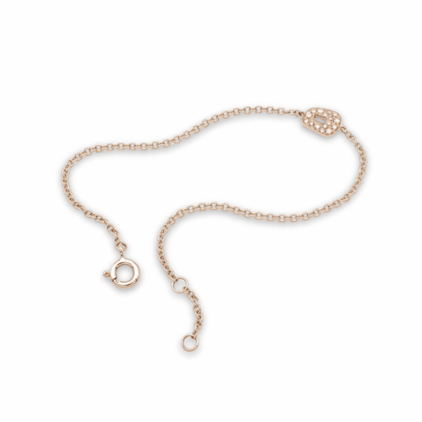 bracciale Mattioli in oro rosa con diamanti