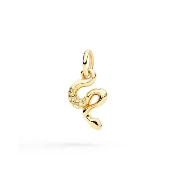 ciondolo dodo serpente in oro giallo