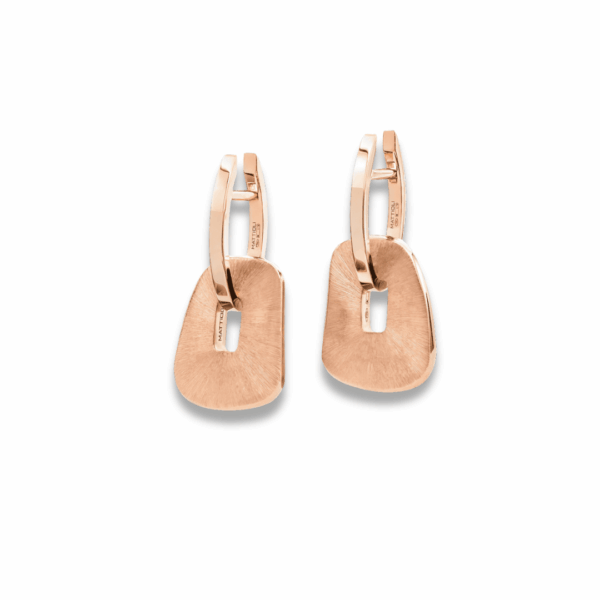 Orecchini Mattioli Puzzle Solo in oro Rosa Incisi